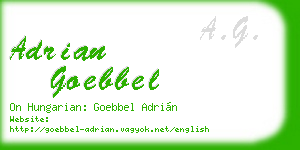 adrian goebbel business card